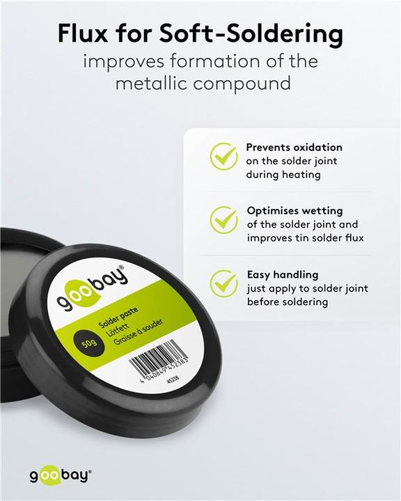Actual product image Goobay Soldering grease tin, 50 g (Soldering grease)