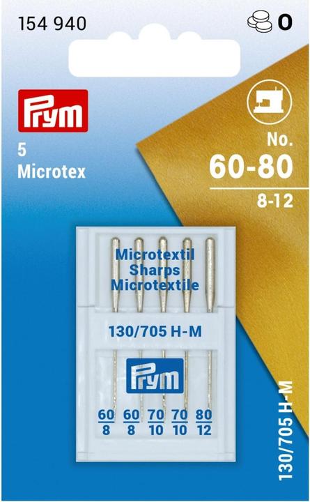 Prym Nähmaschinennadel Microtex Nr. 60-90