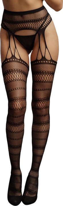 Produktbild Le Désir Suspender Striped Pantyhose (One Size)