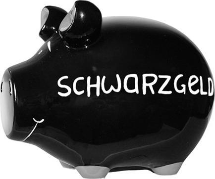 Immagine prodotto KCG Piggy Bank - Black Money (12,5 x 9,5 x 10 cm)