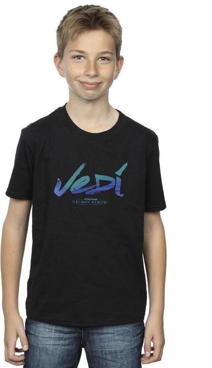 Immagine prodotto Star Wars Obi-Wan Kenobi Jedi Painted Font Maglietta Ragazzi (104)