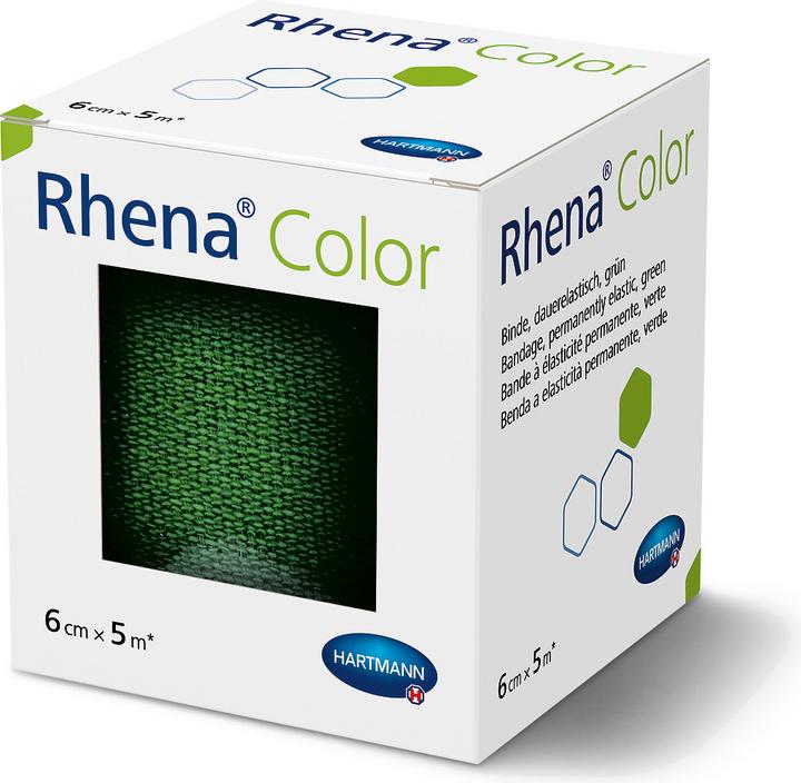 Produktbild Rhena Color Elastische Binden 6cmx5m grün