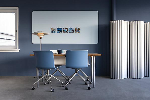 Produktbild Legamaster Glasboard matte 7-104164 runde Ecke 100x200cm chilly lake (200 x 100 cm)