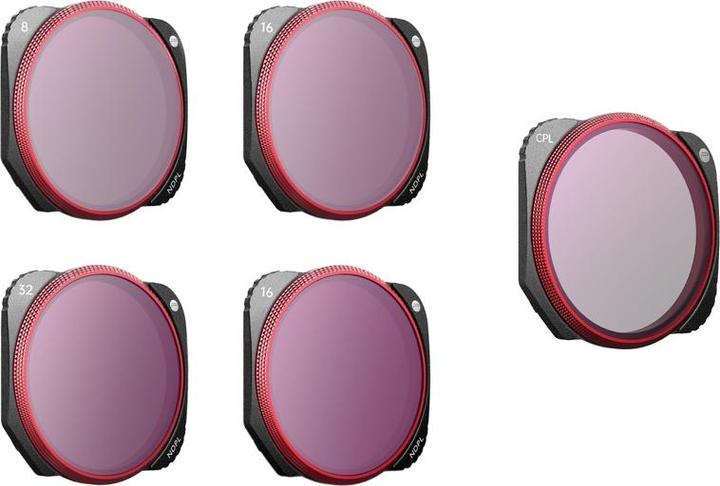 Pgytech Jeu de 4 filtres CPL+ND-PL (NDPL 8/16/32/64) pour DJI Mavic 3 Classic (professionnel) (Filtres pour drones, DJI Mavic 3 Classic)
