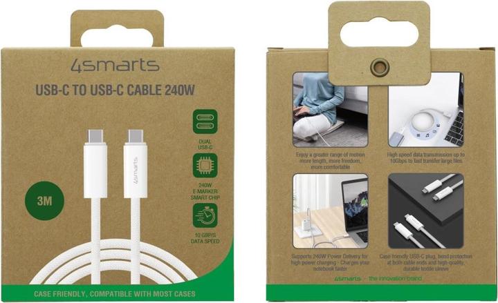 Immagine prodotto 4smarts USB C – USB C (3 m, USB 3.2 Gen 1)