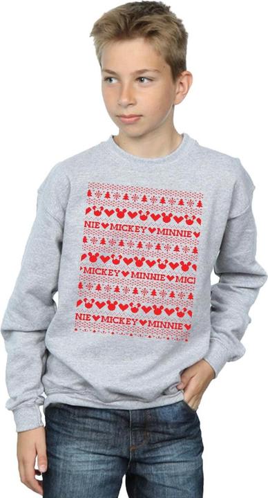 Immagine prodotto Disney Mickey And Minnie Christmas Fair Isle Felpa Ragazzi (116)