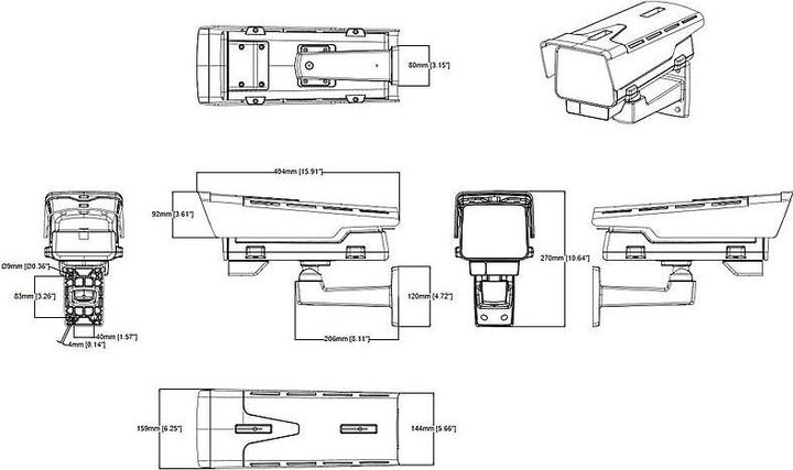 Actual product image Axis Network camera P1377-LE (2592 x 1944 pixels)
