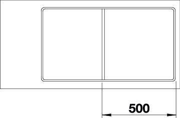 Produktbild Blanco Axia III 5 S-F (50 cm, 90.50 cm)