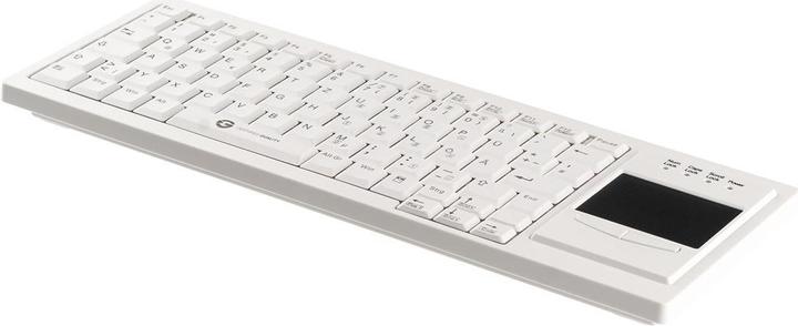 Actual product image Gett Cleantype Xtra Touch Keyboard with touchpad USB Colour white Layout DE (DE, Cable)
