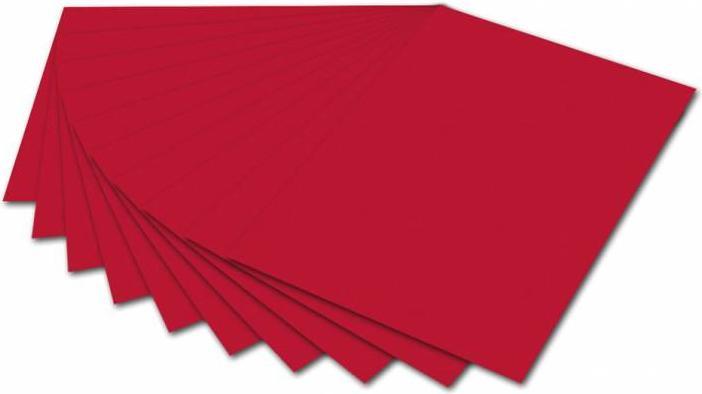 Folia Tonpapier, DIN A4, 130 g/qm, ziegelrot (130 g/m², 1 x)