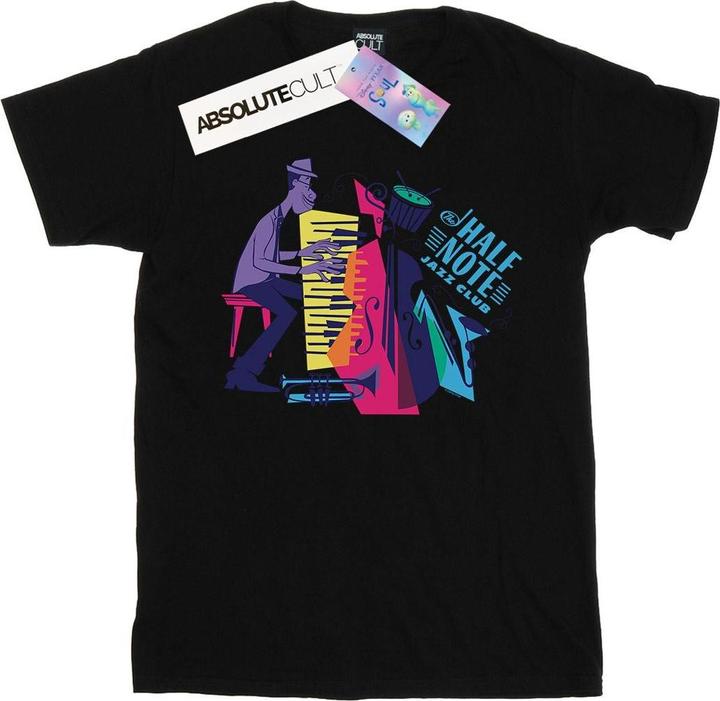 Actual product image Disney Womens/Ladies Soul Joe Gardner Jazz Club Cotton Boyfriend T-Shirt (XXL)