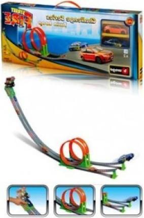 Immagine prodotto Bburago Giocattolo con pista per auto a doppio anello Street Fire Challenge per bambini dai 3 anni in su