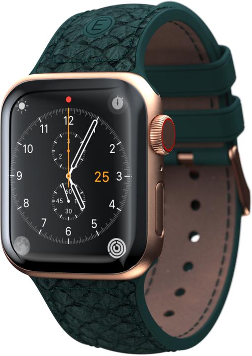 Actual product image Njord Jord Watch Strap For (40 mm, 41 mm, Stainless steel fastener, Salmon leather, Vegan Leather, Apple Watch)