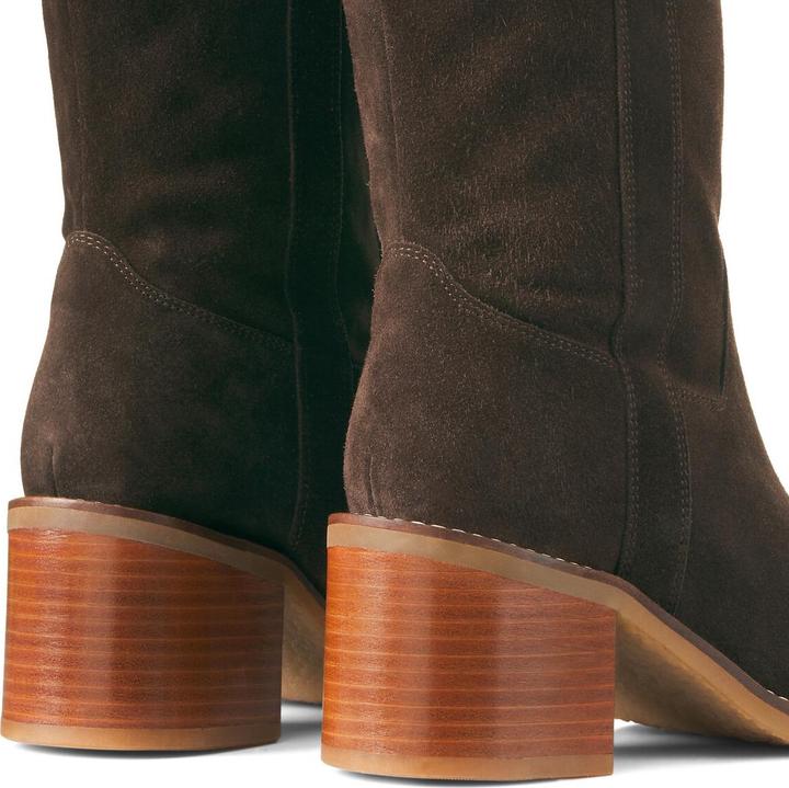 Produktbild La Redoute Collections Stiefel aus Veloursleder (40)