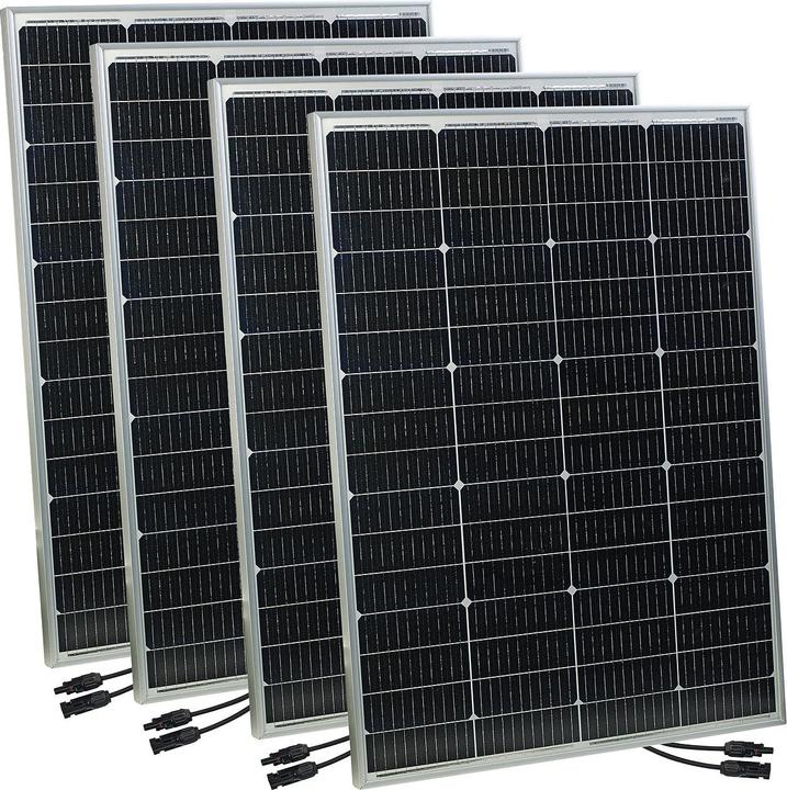 Revolt Set of 4 mobile monocrystalline solar panels (150 W)