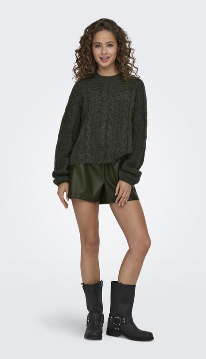 Produktbild JdY JDYALAIA Mittlere Taille Normal geschnitten Kunstledershorts Kunstledershorts (M)