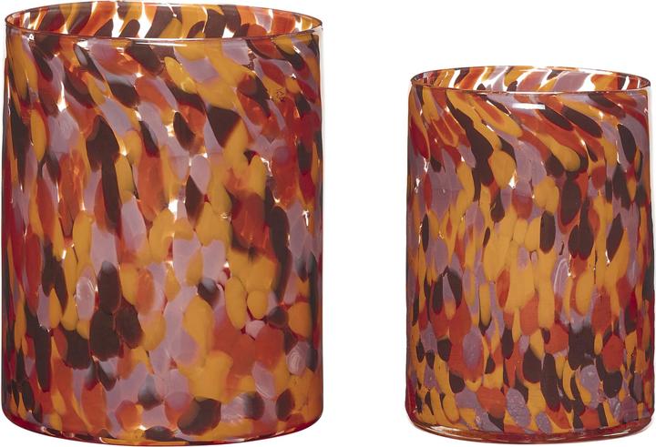 Produktbild Hübsch Luce Kerzenständer Orange (2er Set)