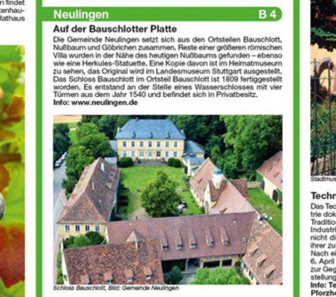 Actual product image PublicPress cycling and hiking map Pforzheim - Bretten - Calw