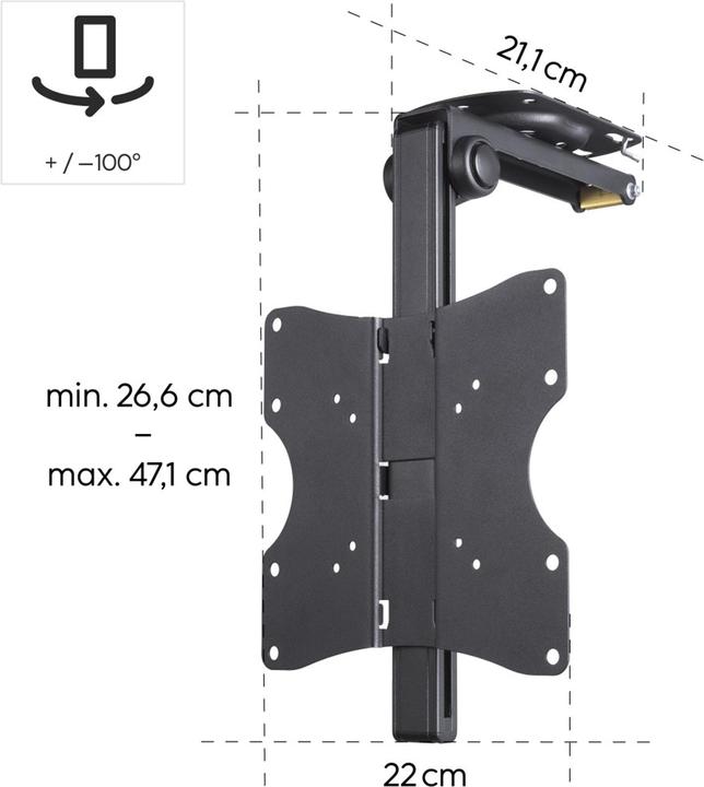 Actual product image Hama TV ceiling mount (Ceiling, 46", 20 kg)