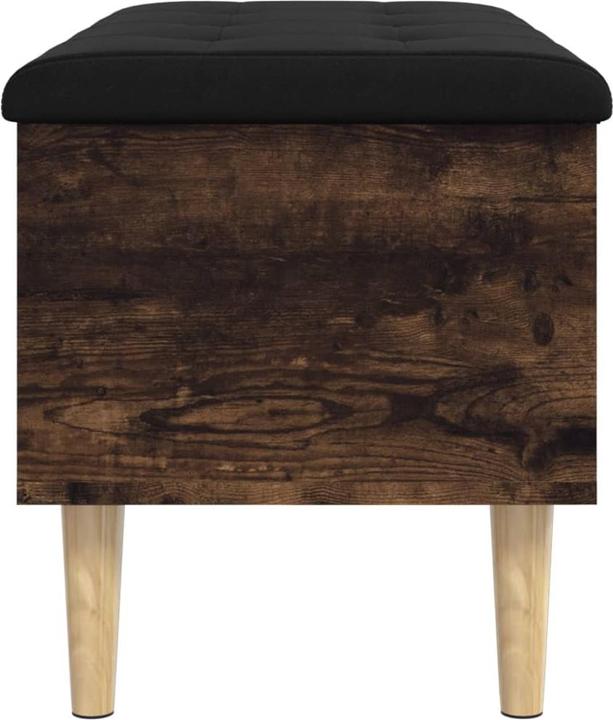 Actual product image VidaXL Bench with storage space smoked oak 82x42x46 cm (42 cm)