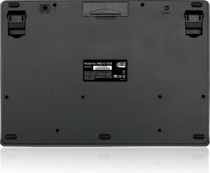 Actual product image Adesso Wireless Slim Keyboard with Built-in Touchpad (US, Wireless)