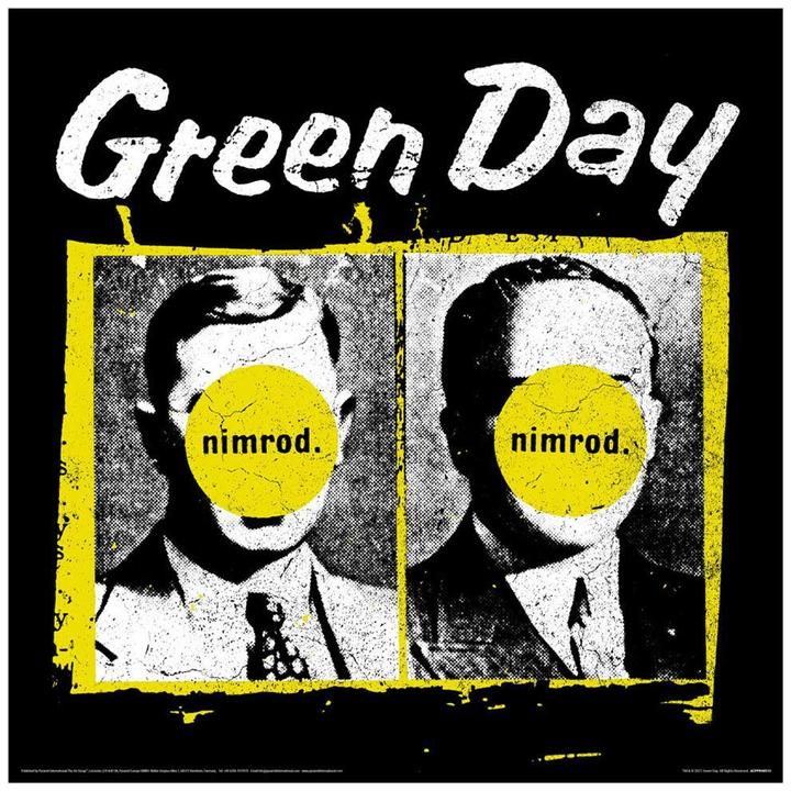 Actual product image Green Day Nimrod Album Cover Print