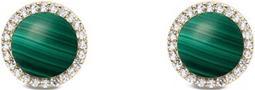 Produktbild Daniel Wellington Gold-Plated Stud Earrings With Malachite And Crystals - Audrey Dw00401407
