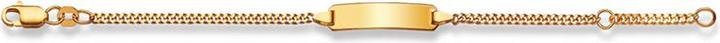 Muau Plaketten-Armband (14 cm, 750/18 K Gold)