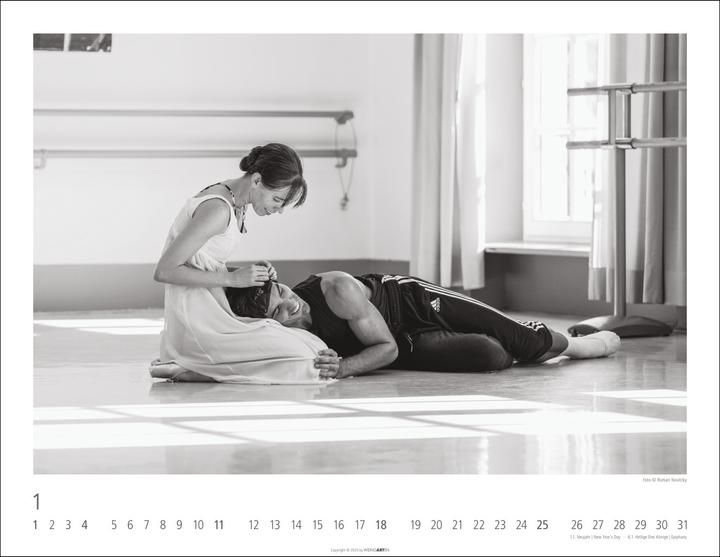 Produktbild Ballettsaal - Stuttgarter Ballett Kalender 2026 (44 x 34 cm, Englisch, Deutsch)