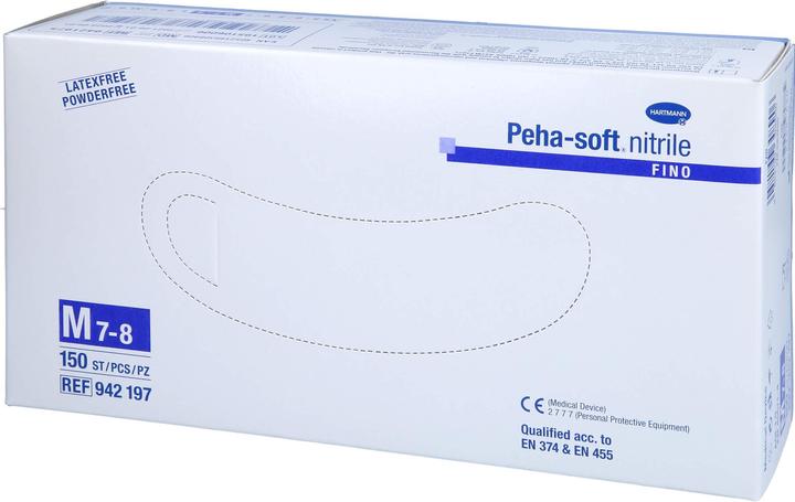 Produktbild Hartmann Peha-soft nitrile fino Unters.handsch.M unst.pfr., 150 St HAS (M)