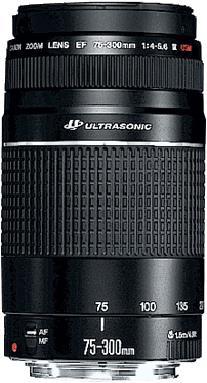 Image du produit Canon EF 75-300 mm f/4.0-5.6 USM III - Importation (Canon EF, Plein format)