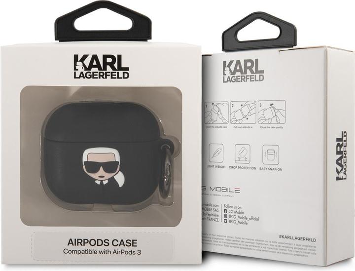Produktbild Karl Lagerfeld Airpods 3 D Logo NFT Karl Head Silicone Case (Kopfhörer Tasche)
