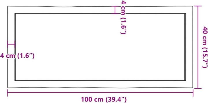 Image du produit VidaXL Chaim (100 x 40 x 6 cm)
