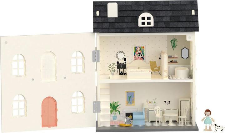 Produktbild Classic World Vintage-Puppenhaus aus Holz, 36-tlg.