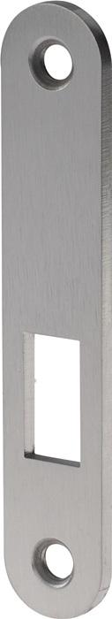 Actual product image BKS Strike plate S413 steel silver width 20 x length 105 mm rounded DIN left / right (Striking plate)