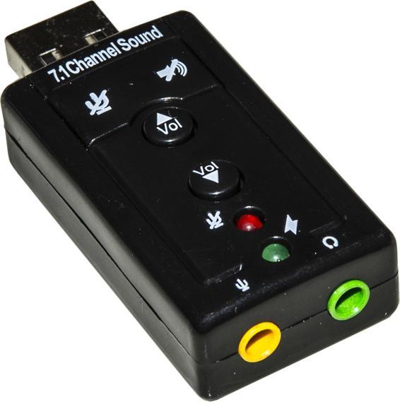 Produktbild SCHEDA AUDIO USB 2.0 BK PER WINDOWS 10/8/7/VISTA/XP