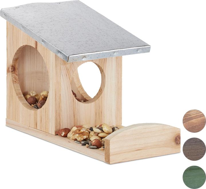 Produktbild Relaxdays Eichhörnchen Futterhaus