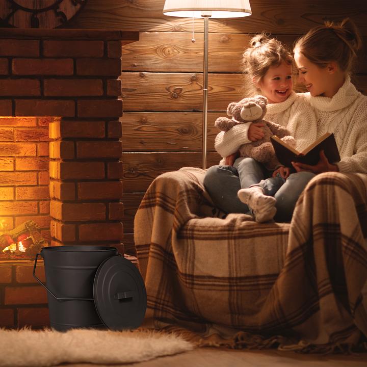 Image du produit Relaxdays Seau cendres (32,5 x 28 x 34 cm)
