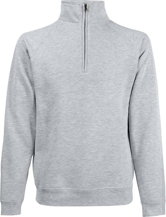 Fruit of the Loom Premium 7030 Sweatshirt mit Reissverschluss am Kragen