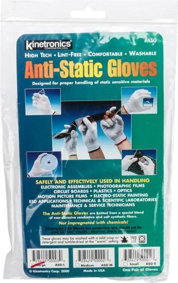 Produktbild Velleman Kinetronics ASG-L, Antistatikhandschuhe, Large (L)