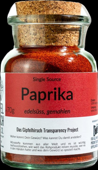 Produktbild Gipfelhirsch Paprika, edelsüss, gemahlen, ASTA 120 (70 g)