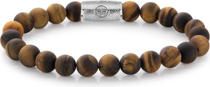 Produktbild Rebel & Rose Armband Mad Tiger Lilly RR-80023-S-L Herren (19 cm, Edelstahl, Tigerauge)