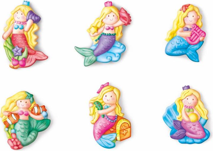 Actual product image 4M Glitter Mermaid Plaster and Paint Set - Mould & Paint