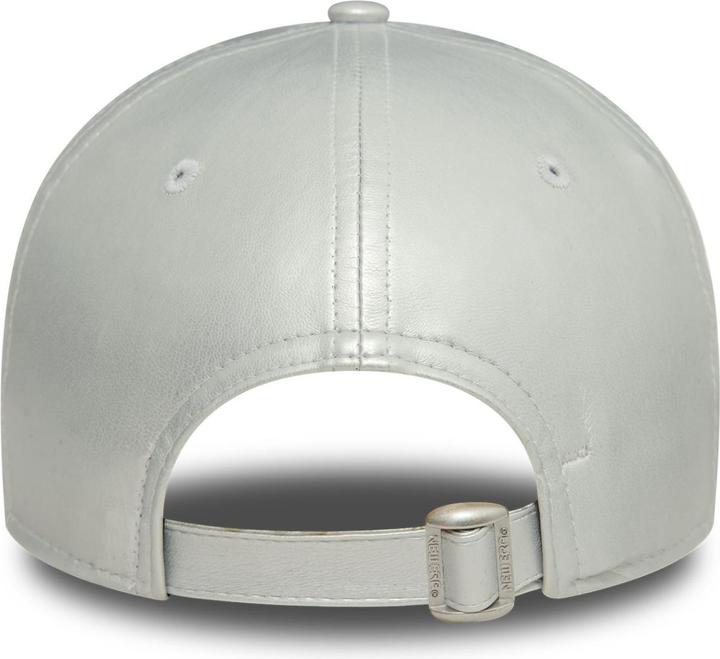 Actual product image New Era 9Forty Ladies Cap - PLASTIC LEATHER NY Yankees silver