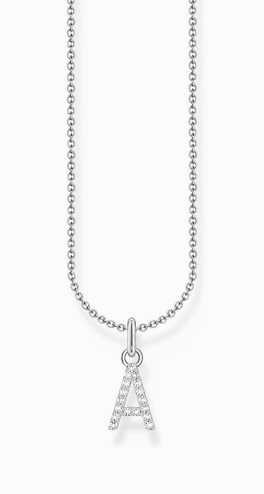 Produktbild Thomas Sabo Kette mit Buchstaben-Anhänger A Silber (925er Silber, 38 - 45 cm)