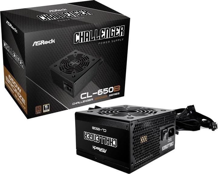 Produktbild AsRock Zasilacz CHALLENGER 650W 80 Plus Bronze (650 W)