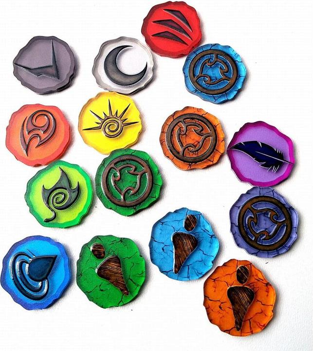Image du produit E-Raptor Jetons et marqueurs : Spirit Island Jagged Earth Token Set (GB)
