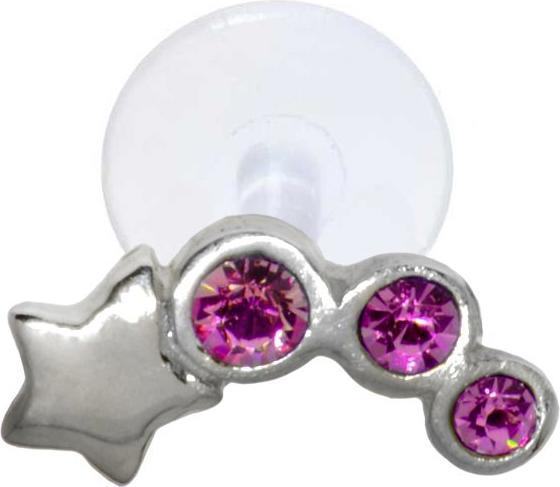 Image du produit Bijouteria Piercing d'oreille (Bioplastique, Cristallin, Argent 925)