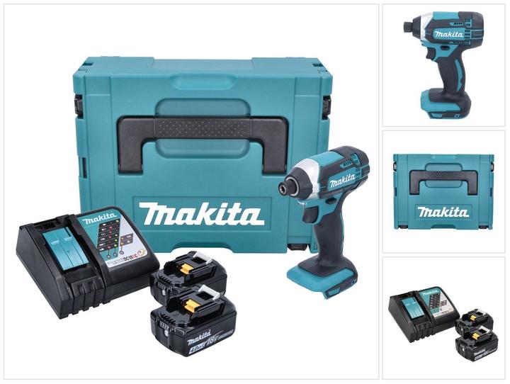 Produktbild Makita DTD 152 RMJ 18V Li-Ion Akku Schlagschrauber im Makpac mit 2x 4,0 Ah Akku und 1x Schnell Ladeg (Akkubetrieb)