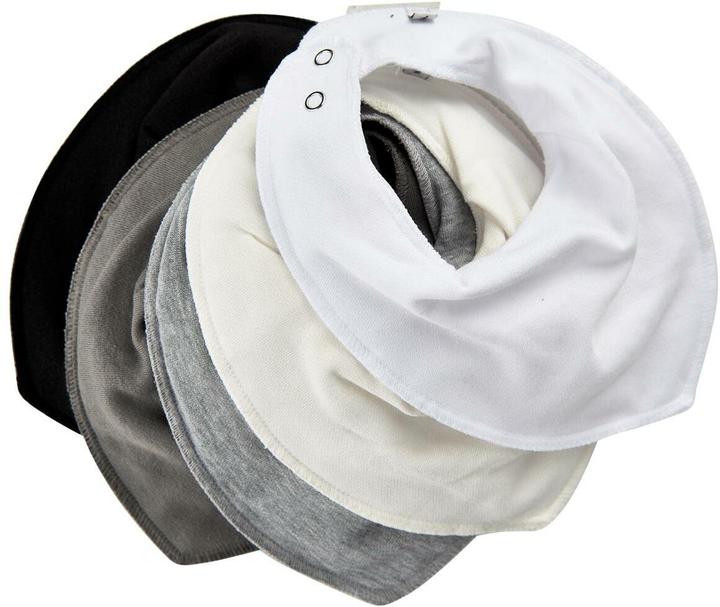 Pippi Bandana Bavoir Set 5 pièces White (0 mois)